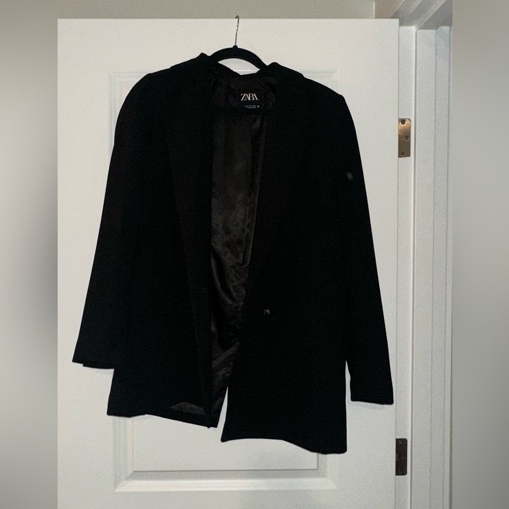 Zara Charcoal Gray Blazer